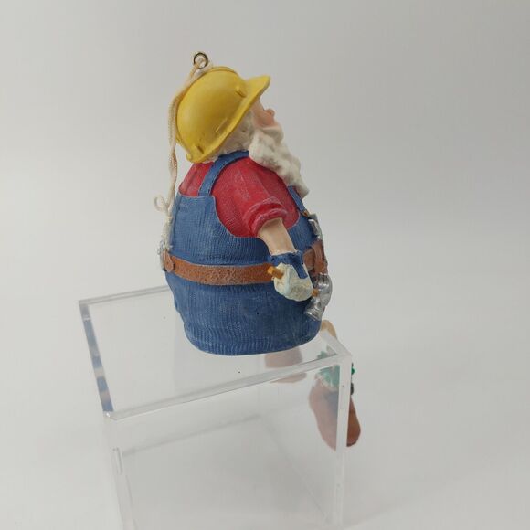Plummer Santa Claus Dangling Legs Shelf Sitter Christmas Holiday Ornament - Picture 6 of 11